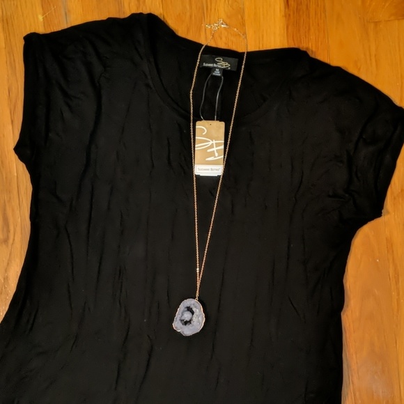 NWT Black hi-lo dress - Picture 2 of 7
